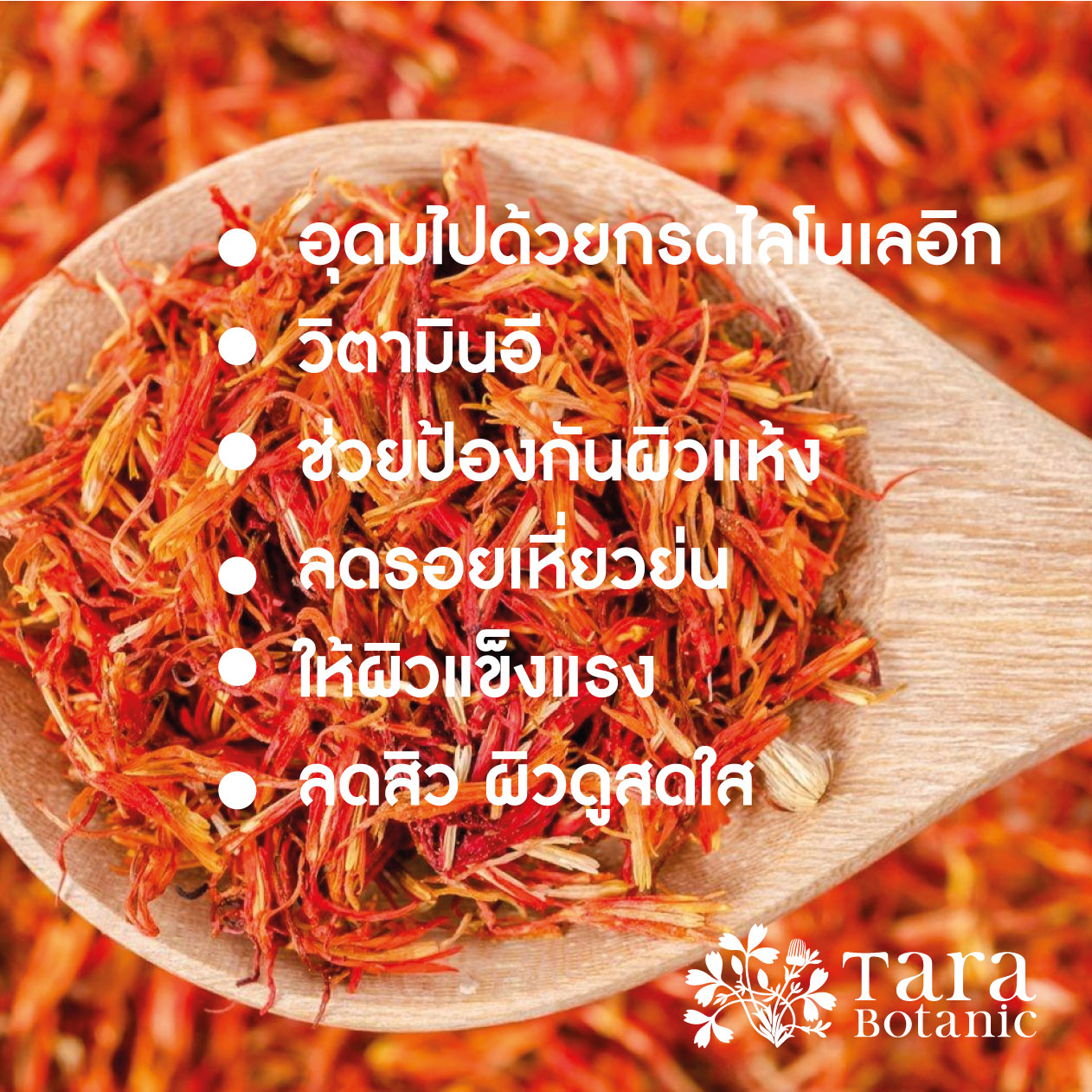 น้ำมันดอกคำฝอย อิตาลี่ Safflower Seed Oil - Tara Botanic